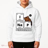 Funny Science Cat I Nap Periodically Cats Lovers Chemistry Hoodie thumb 2