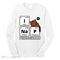 Funny Science Cat I Nap Periodically Cats Lovers Chemistry Long Sleeve Shirt thumb 0