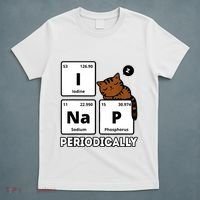 Funny Science Cat I Nap Periodically Cats Lovers Chemistry T-Shirt thumb 5