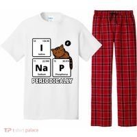 Funny Science Cat I Nap Periodically Cats Lovers Chemistry Pajama Set thumb 0