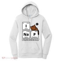 Funny Science Cat I Nap Periodically Cats Lovers Chemistry Women's Hoodie thumb 0
