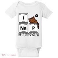 Funny Science Cat I Nap Periodically Cats Lovers Chemistry Baby Bodysuit thumb 0