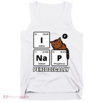 Funny Science Cat I Nap Periodically Cats Lovers Chemistry Tank Top thumb 0