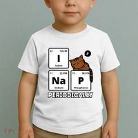 Funny Science Cat I Nap Periodically Cats Lovers Chemistry Toddler T-Shirt thumb 2