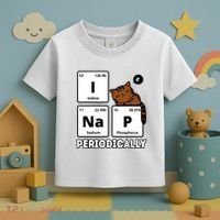 Funny Science Cat I Nap Periodically Cats Lovers Chemistry Toddler T-Shirt thumb 3