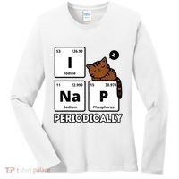 Funny Science Cat I Nap Periodically Cats Lovers Chemistry Women's Long Sleeve Shirt thumb 0