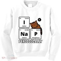 Funny Science Cat I Nap Periodically Cats Lovers Chemistry Kids Sweatshirt thumb 0