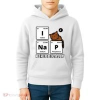 Funny Science Cat I Nap Periodically Cats Lovers Chemistry Kids Hoodie thumb 4