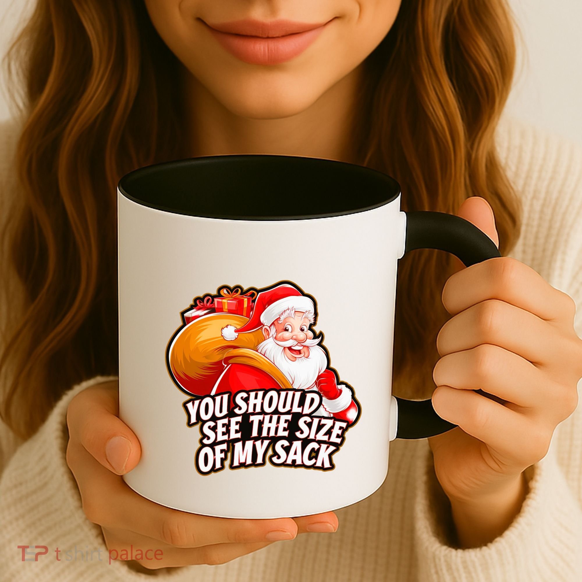 Funny Santa Claus You Should See The Size Of My Sack Coffee Mug