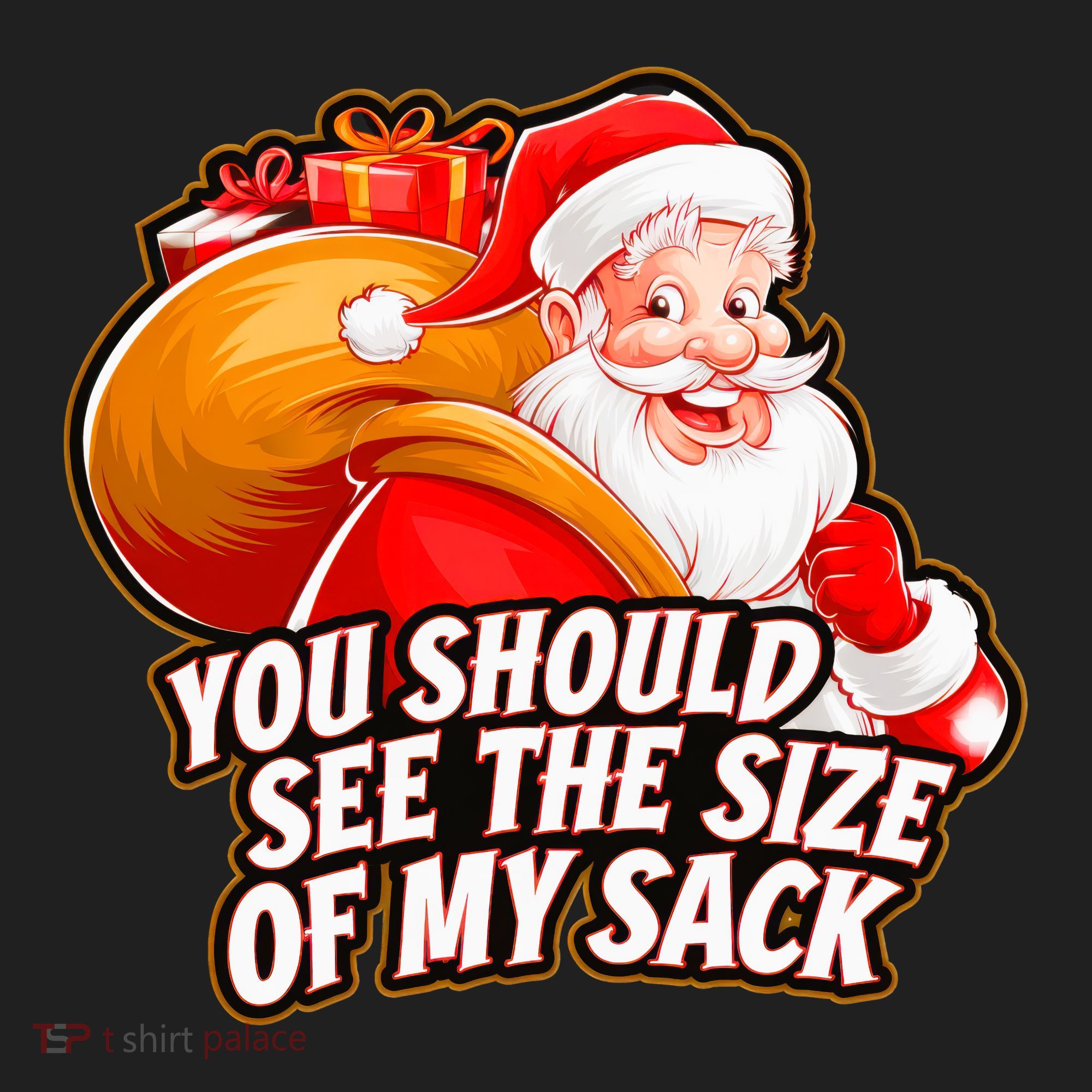 Funny Santa Claus You Should See The Size Of My Sack Beanie