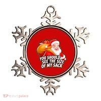 Funny Santa Claus You Should See The Size Of My Sack Ornament thumb 0