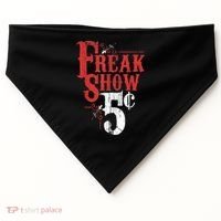 Freak Show Circus Party Weird Carnival Costume Freaky Acts Gift USA-Made Doggie Bandana thumb 0