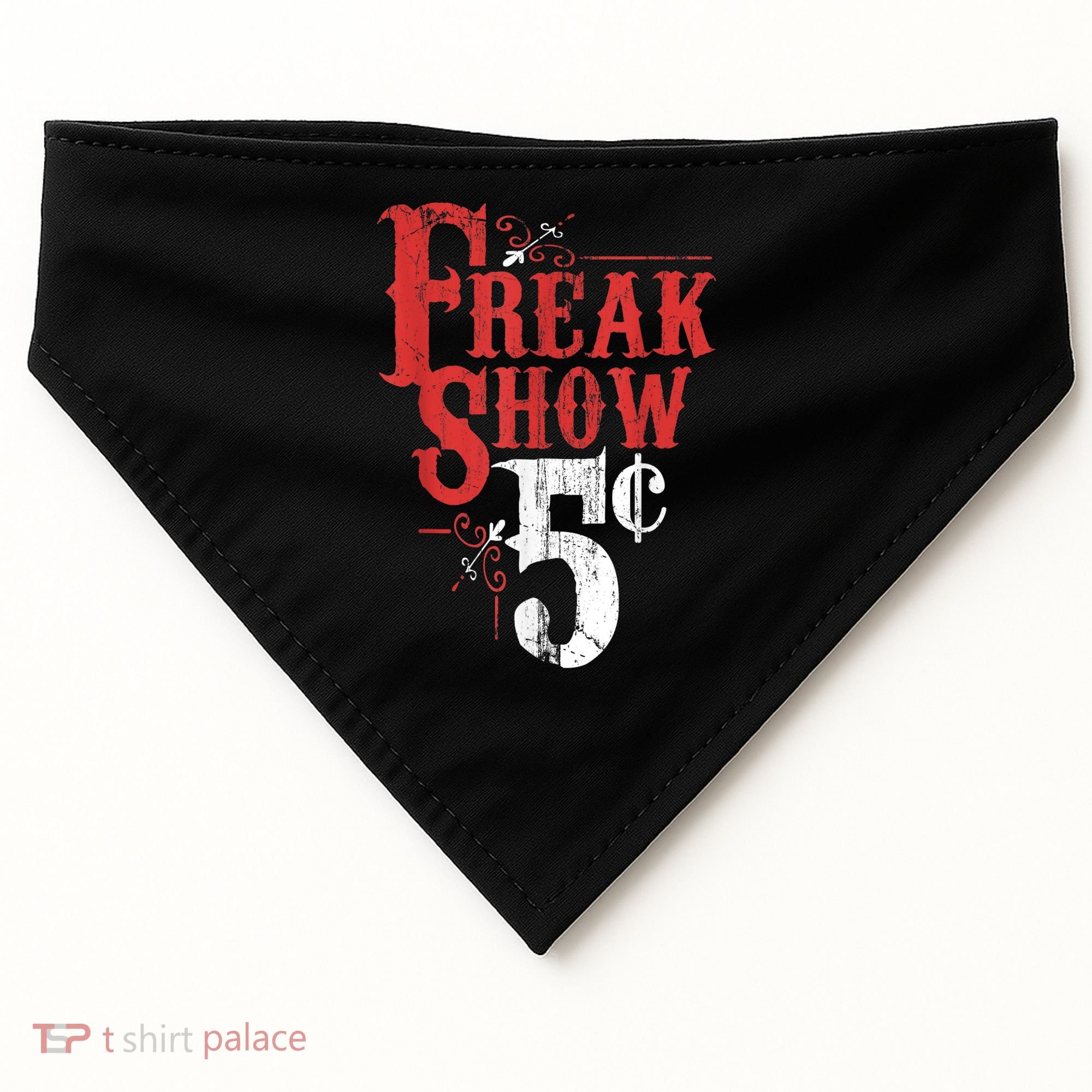 Freak Show Circus Party Weird Carnival Costume Freaky Acts Gift USA-Made Doggie Bandana