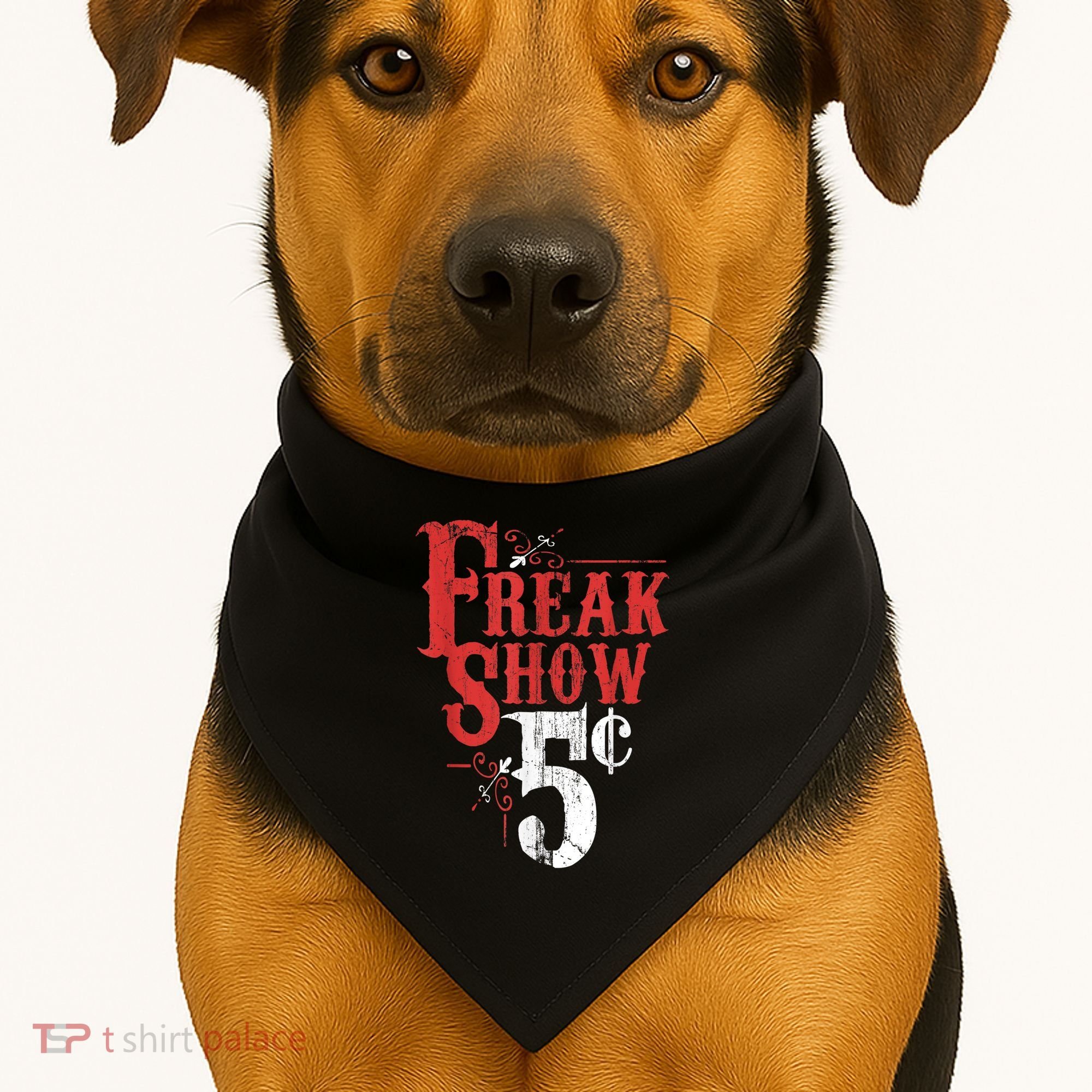 Freak Show Circus Party Weird Carnival Costume Freaky Acts Gift USA-Made Doggie Bandana