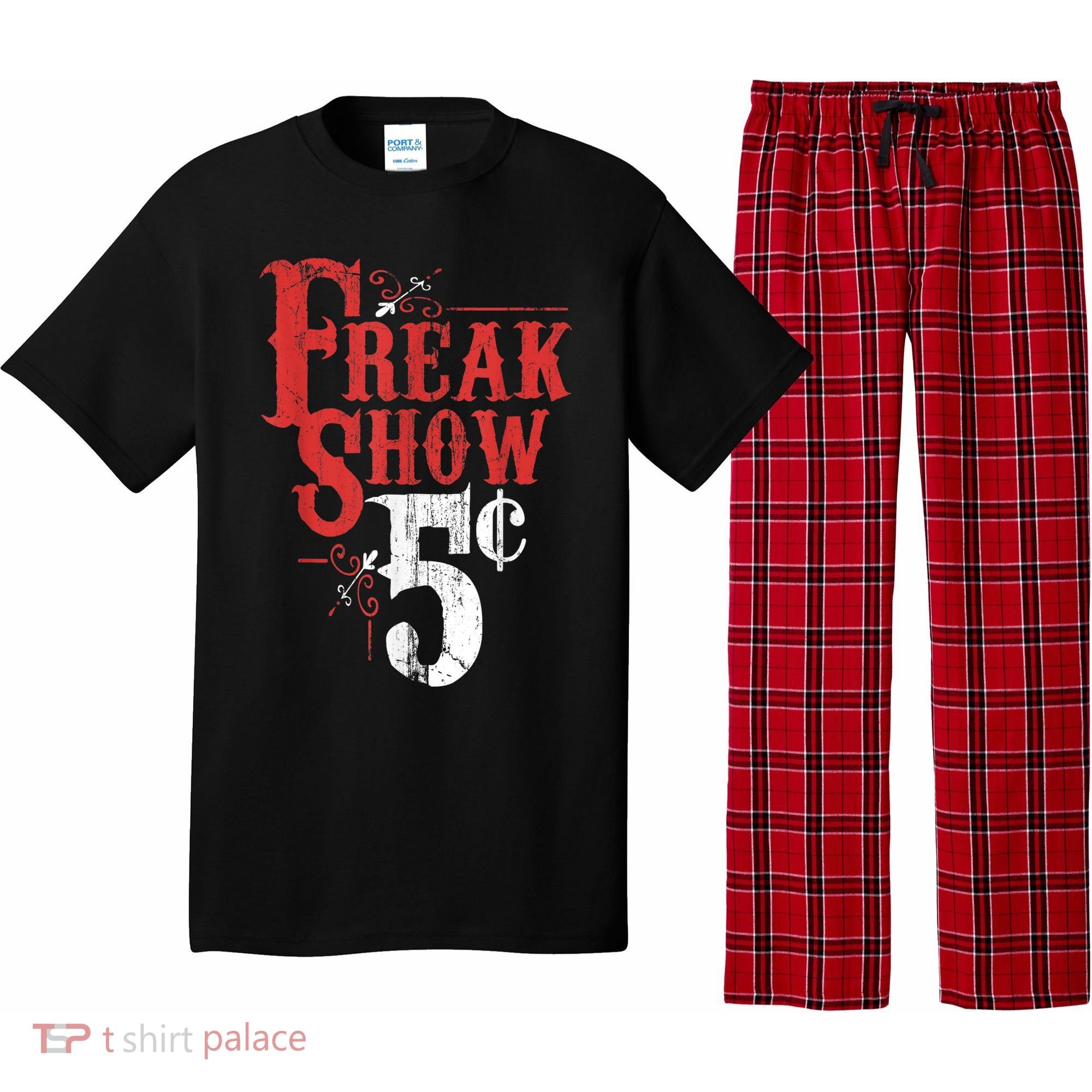 Freak Show Circus Party Weird Carnival Costume Freaky Acts Gift Pajama Set