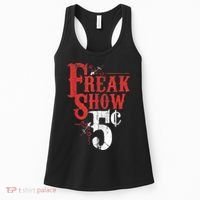 Freak Show Circus Party Weird Carnival Costume Freaky Acts Gift Women's Tank Top thumb 0