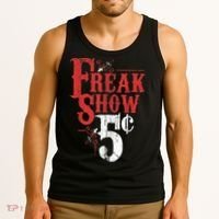 Freak Show Circus Party Weird Carnival Costume Freaky Acts Gift Tank Top thumb 3