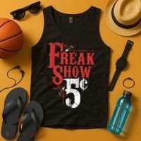 Freak Show Circus Party Weird Carnival Costume Freaky Acts Gift Tank Top thumb 4