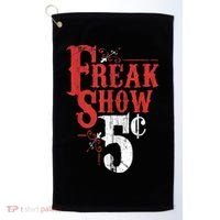 Freak Show Circus Party Weird Carnival Costume Freaky Acts Gift Golf Towel thumb 0