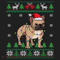 Frenchie Santa Claus Cute French Bulldog Ugly Christmas Gift Beanie thumb 2