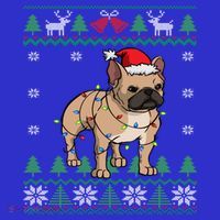 Frenchie Santa Claus Cute French Bulldog Ugly Christmas Gift Hoodie thumb 2