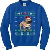Frenchie Santa Claus Cute French Bulldog Ugly Christmas Gift Kids Sweatshirt thumb 0
