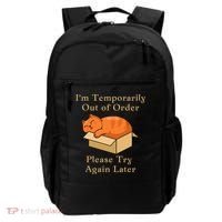 Funny Sleepy Cat Temporarily Out Of Order Backpack thumb 0