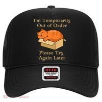 Funny Sleepy Cat Temporarily Out Of Order Hat thumb 0