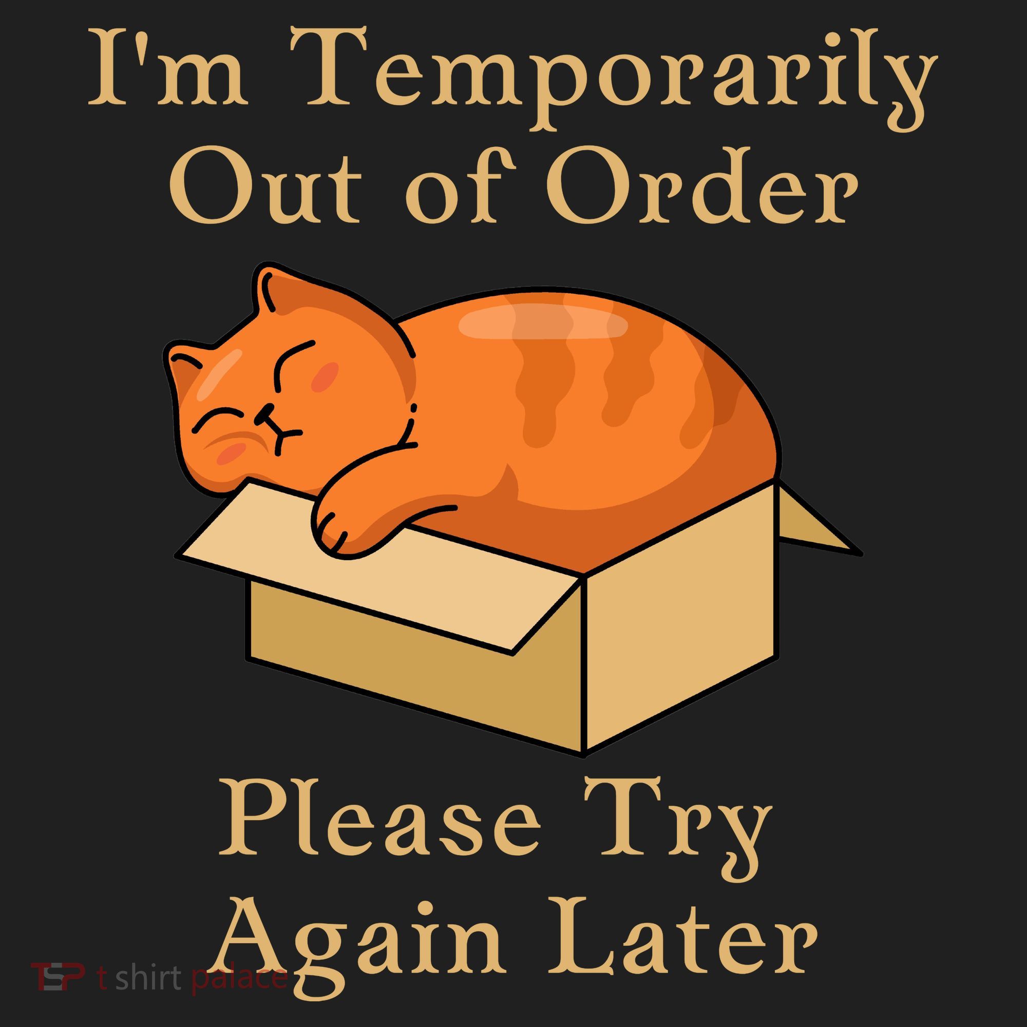 Funny Sleepy Cat Temporarily Out Of Order Hat