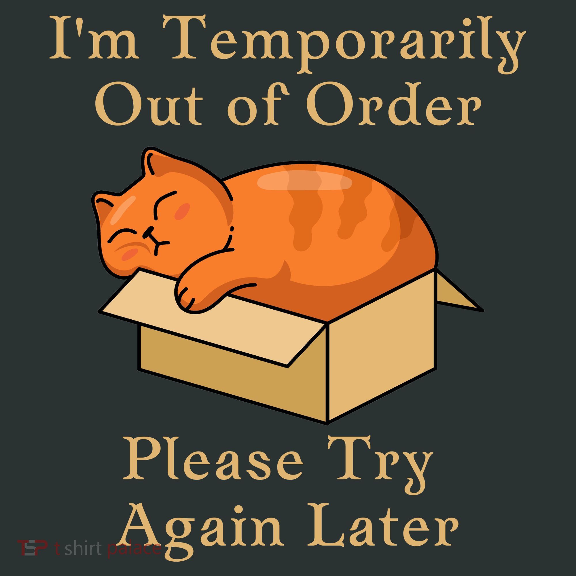 Funny Sleepy Cat Temporarily Out Of Order Baby Bodysuit