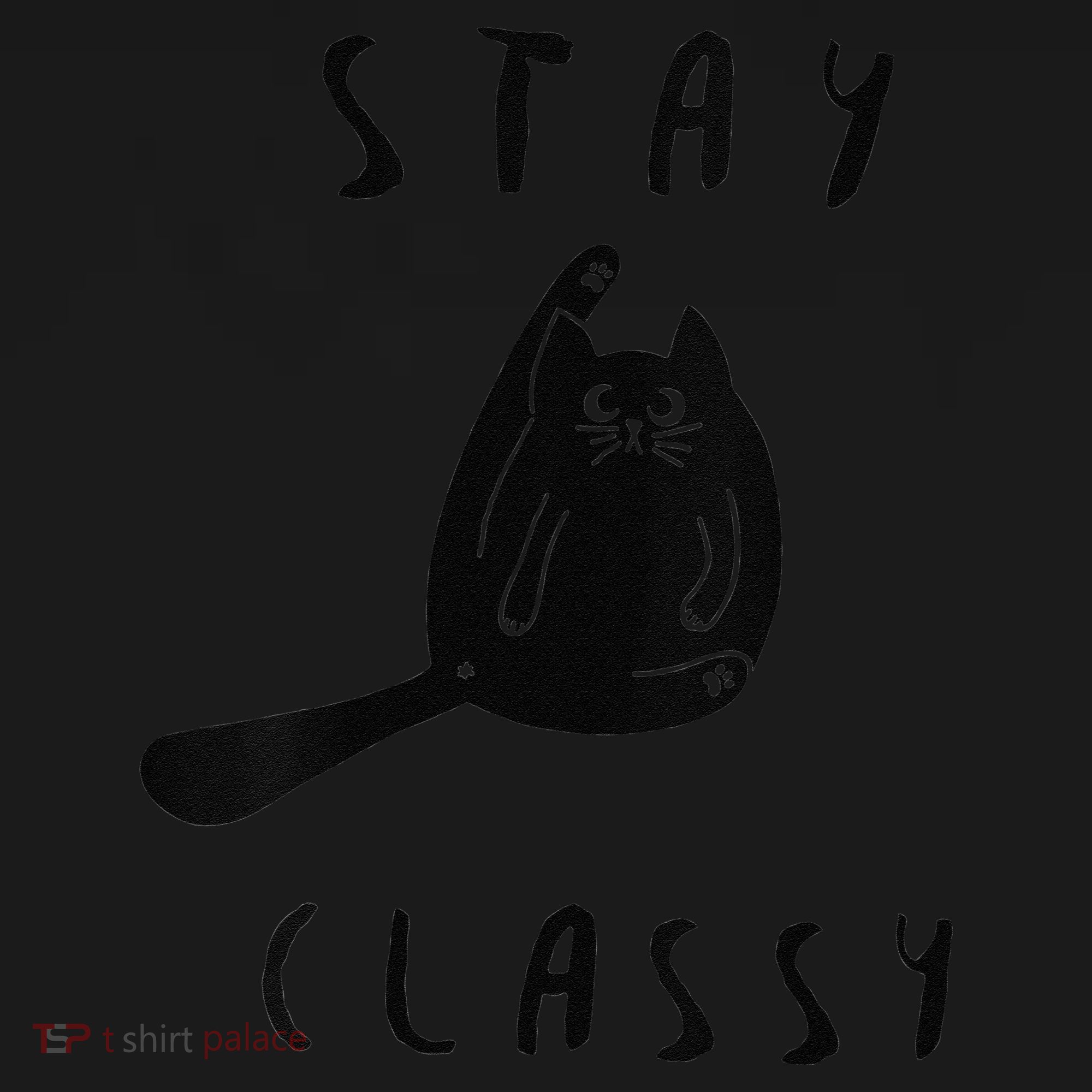 Funny Stay Classy Sarcastic Black Cat Cute Kitten Lover Gift Backpack