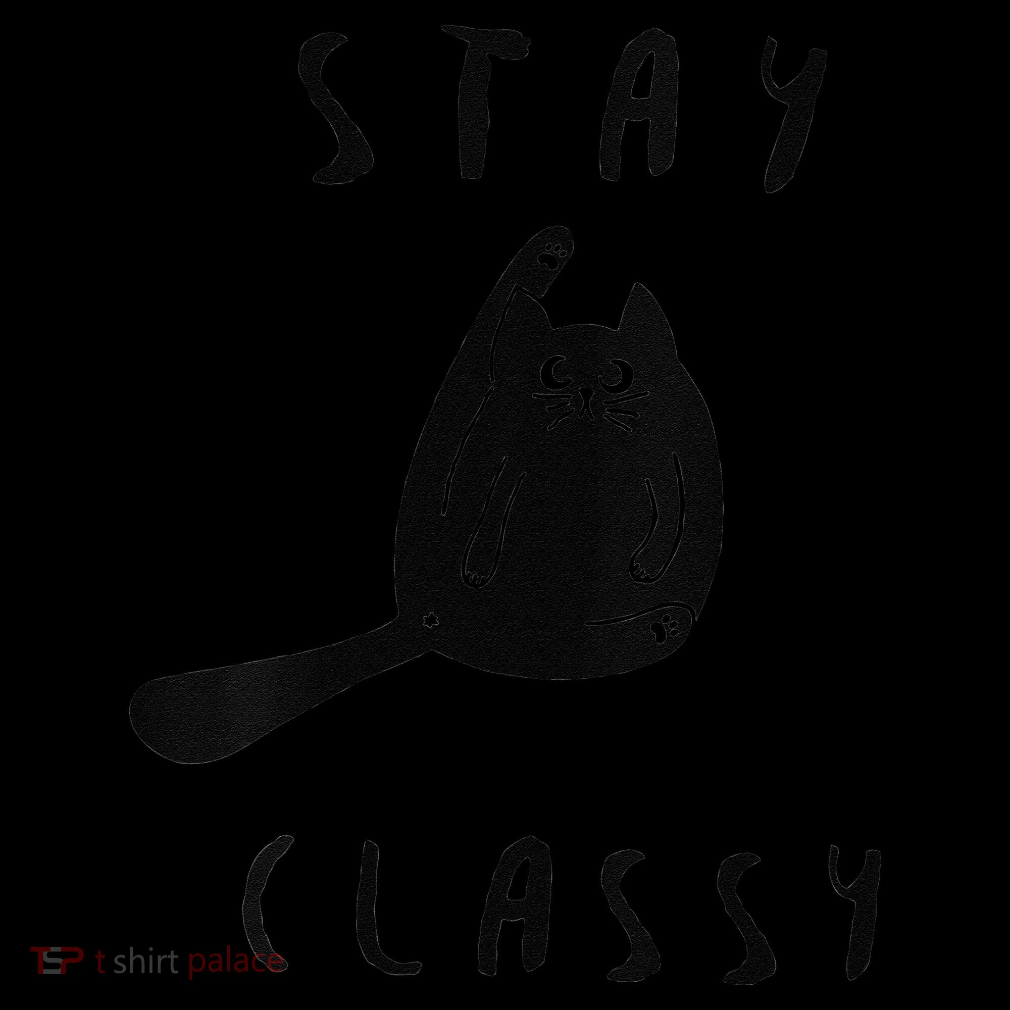Funny Stay Classy Sarcastic Black Cat Cute Kitten Lover Gift Coffee Mug