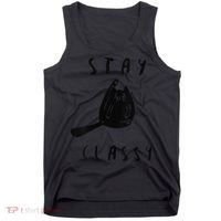 Funny Stay Classy Sarcastic Black Cat Cute Kitten Lover Gift Tank Top thumb 0