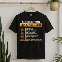 Funny Senior Citizens Texting Code Fathers Day For Grandpa T-Shirt thumb 2