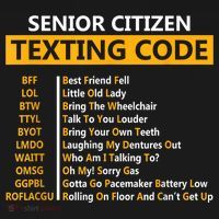 Funny Senior Citizens Texting Code Fathers Day For Grandpa Polo thumb 3