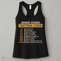 Funny Senior Citizens Texting Code Fathers Day For Grandpa Women's Tank Top thumb 3