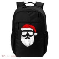 Funny Santa Claus Face Sunglasses With Hat Beard Christmas Backpack thumb 0