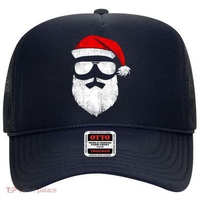 Funny Santa Claus Face Sunglasses With Hat Beard Christmas Hat