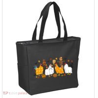 Fall Season Chicken Farmer Farm Tote Bag thumb 2