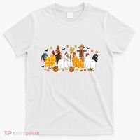 Fall Season Chicken Farmer Farm T-Shirt thumb 0