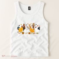 Fall Season Chicken Farmer Farm Tank Top thumb 2