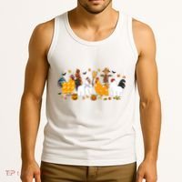 Fall Season Chicken Farmer Farm Tank Top thumb 3