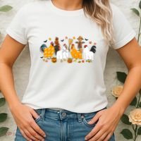 Fall Season Chicken Farmer Farm Women's T-Shirt thumb 2
