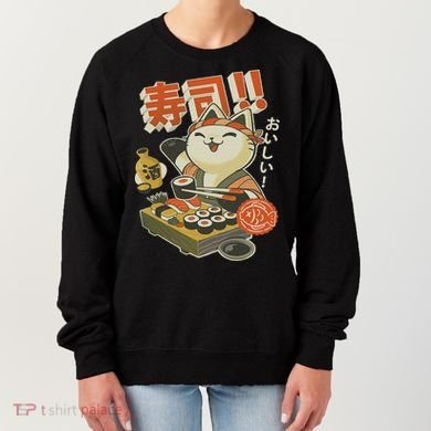 Funny Sushi Cat Chef Women's Sweatshirt