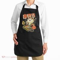 Funny Sushi Cat Chef Apron thumb 2