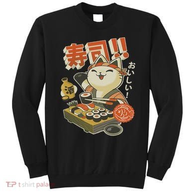 Funny Sushi Cat Chef Sweatshirt