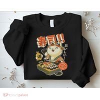Funny Sushi Cat Chef Sweatshirt thumb 2