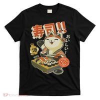 Funny Sushi Cat Chef T-Shirt thumb 0