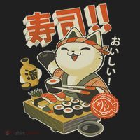 Funny Sushi Cat Chef Beanie thumb 2