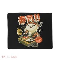 Funny Sushi Cat Chef Mousepad thumb 0